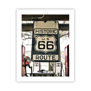 Poster - Amerikanische Retro-Reise - 40x50 cm