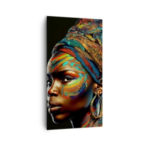 Bild auf Leinwand - Leinwandbild - Afrikanische Königin - 55x100 cm