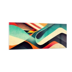 Glasbild - Bild auf glas - Intensive Komposition - 100x40 cm