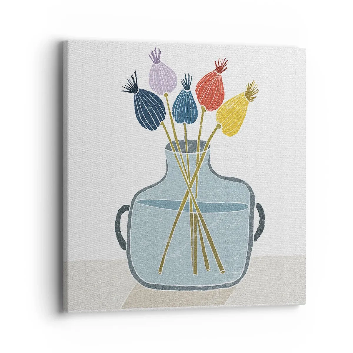 Bild auf Leinwand - Leinwandbild - Es ist mucksmäuschenstill - 40x40 cm