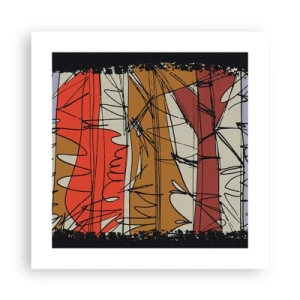 Poster - Spontane Komposition - 40x40 cm