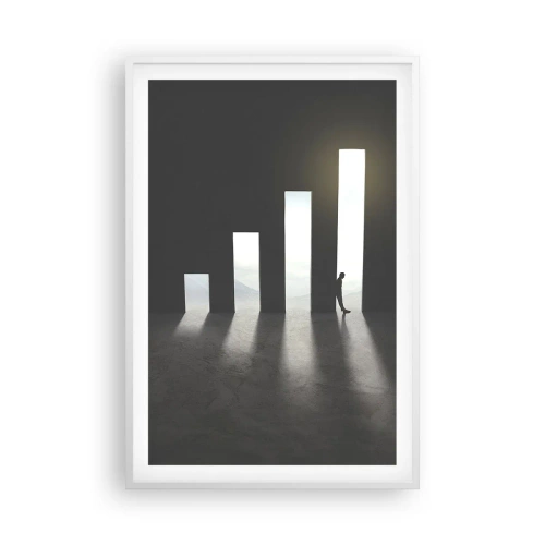 Poster in einem weißen Rahmen - Erfolg – Impression - 61x91 cm