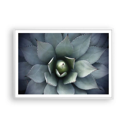 Poster in einem weißen Rahmen - Es lockt an und warnt - 100x70 cm