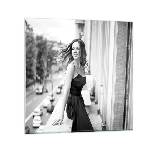 Glasbild - Bild auf glas - Bestimmt ein Pariser - 30x30 cm