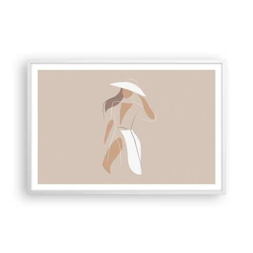 Poster in einem weißen Rahmen - Mode macht Spaß - 91x61 cm