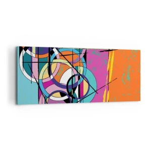 Bild auf Leinwand - Leinwandbild - Rad für Rad - 100x40 cm