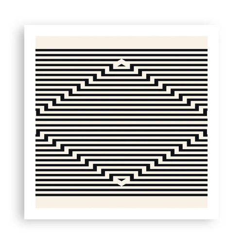 Poster - Geometrische Illusion - 60x60 cm