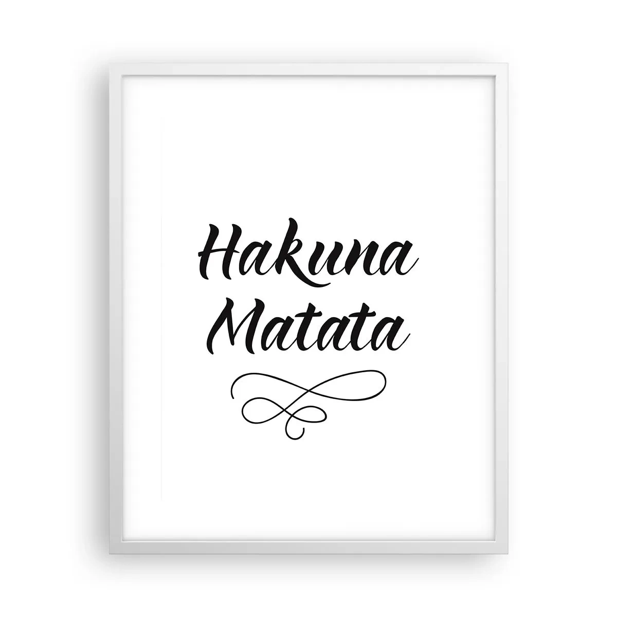 Poster in einem weißen Rahmen - Bester Ratschlag - 40x50 cm