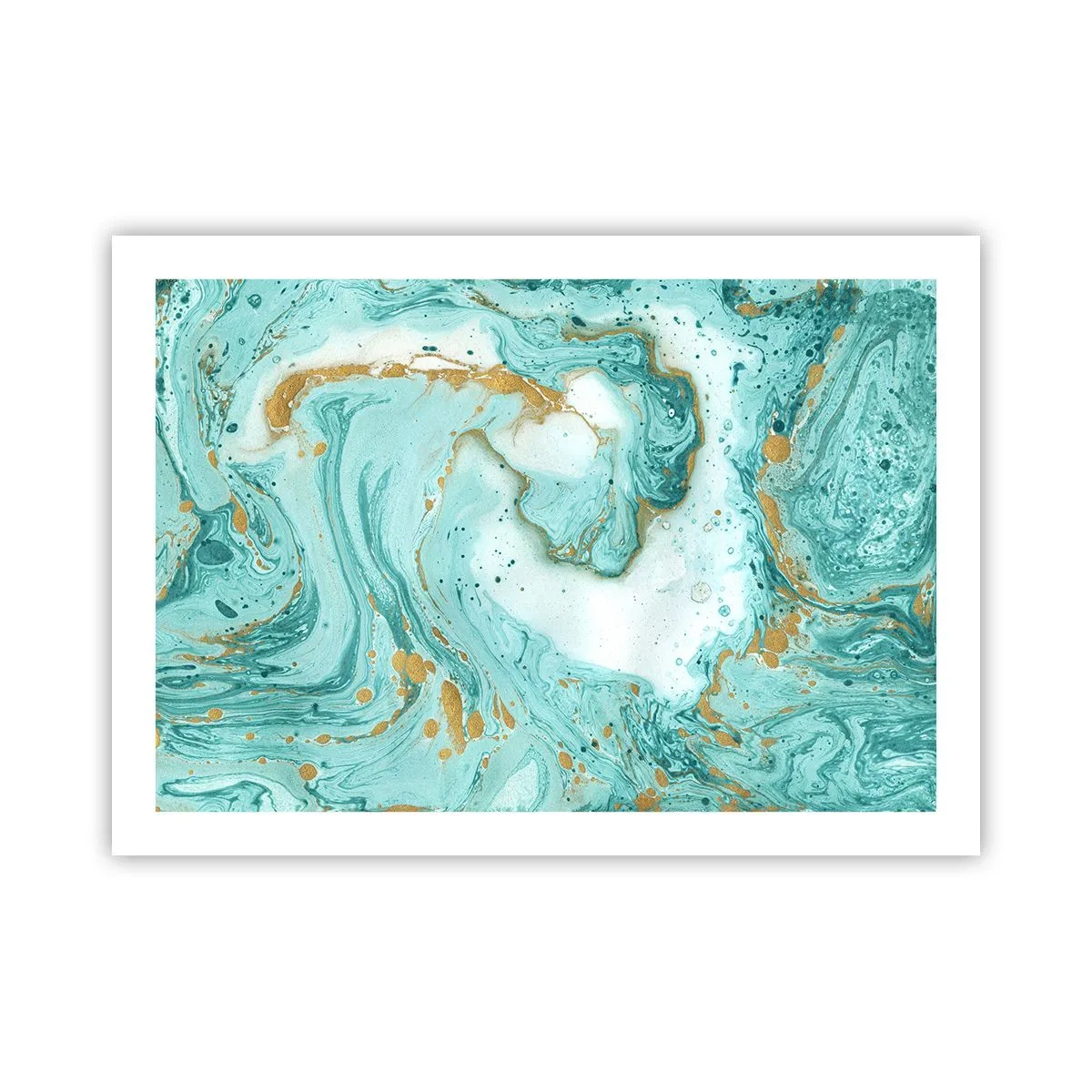 Poster - Unter der großen Welle der Edo-Ära - 70x50 cm