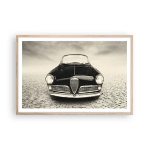 Poster in einem Rahmen aus heller Eiche - Man muss mich einfach lieben - 91x61 cm