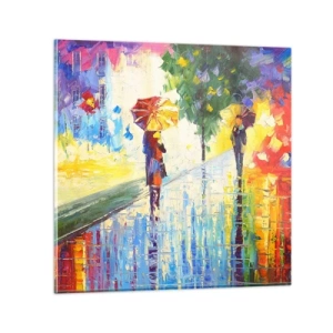 Glasbild - Bild auf glas - Und alles klar - 50x50 cm