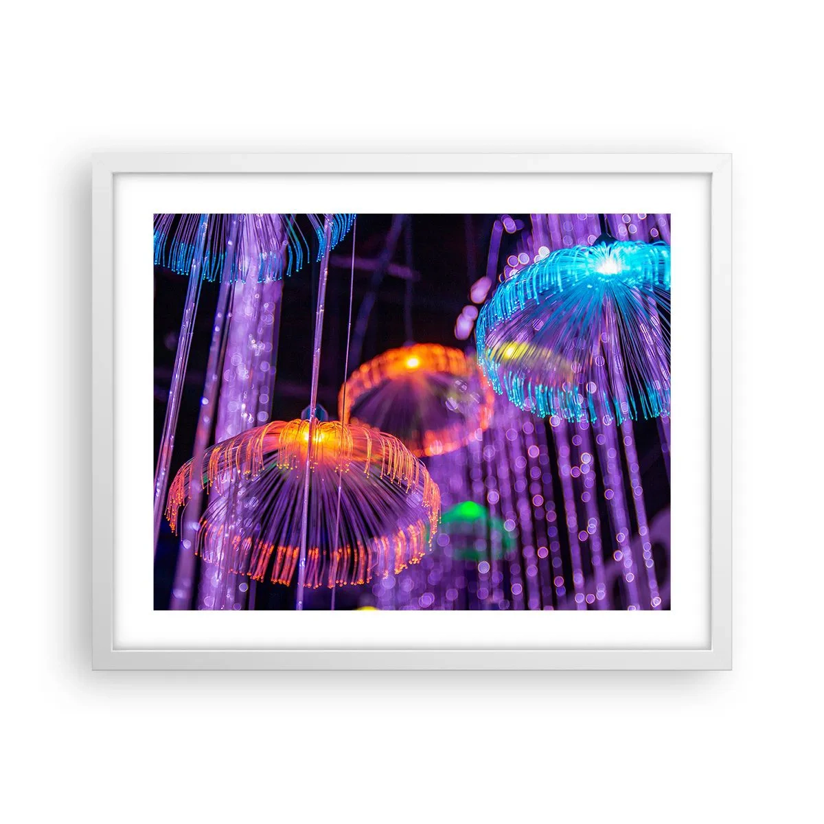 Poster in einem weißen Rahmen - Lichtbrunnen - 50x40 cm