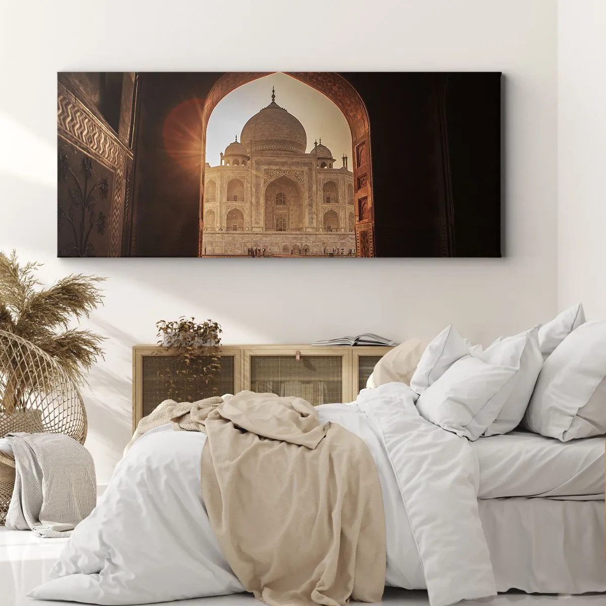 Bild auf Leinwand - Leinwandbild - Denkmal der überirdischen Liebe - 100x40 cm