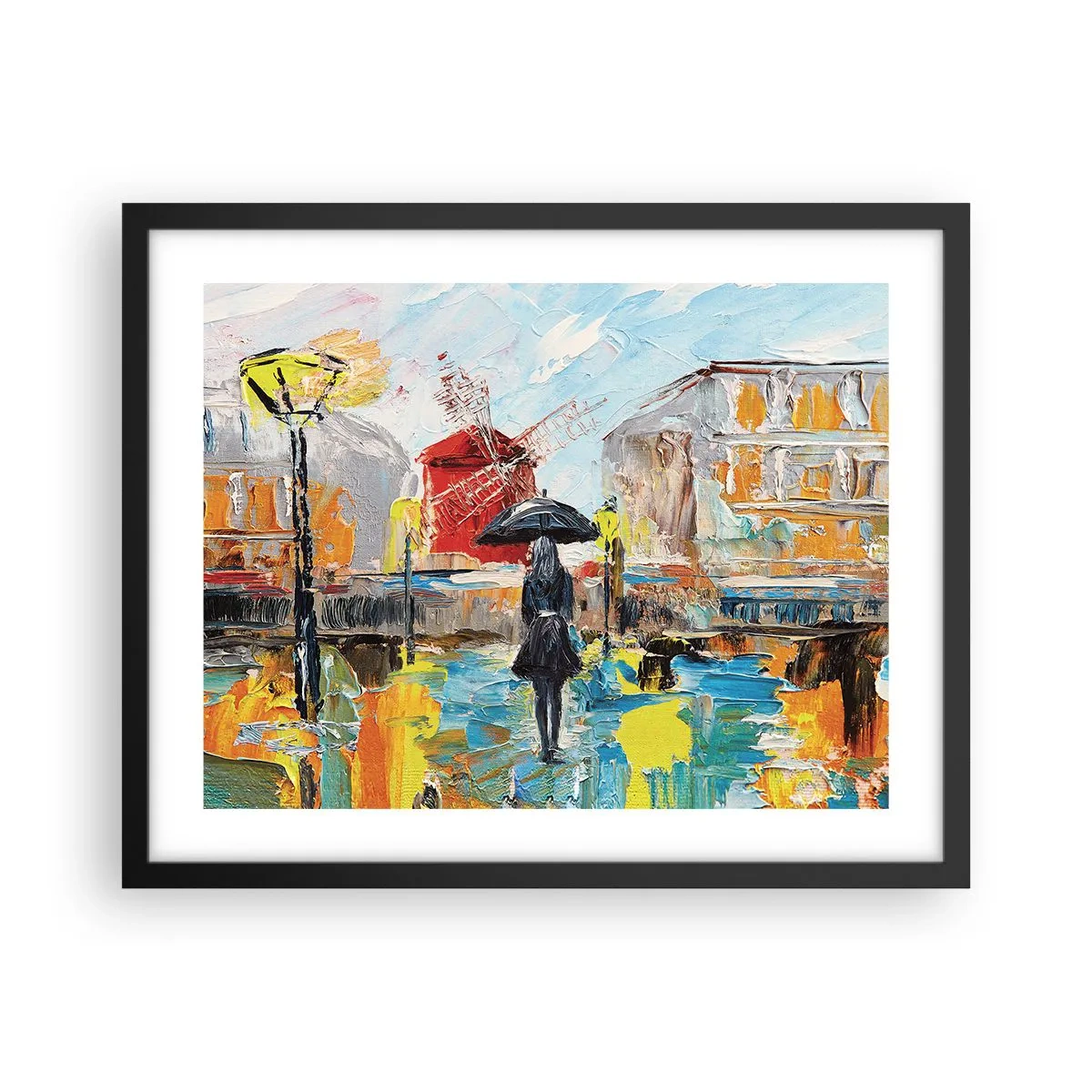 Poster in einem schwarzem Rahmen - Pariser Legenden - 50x40 cm