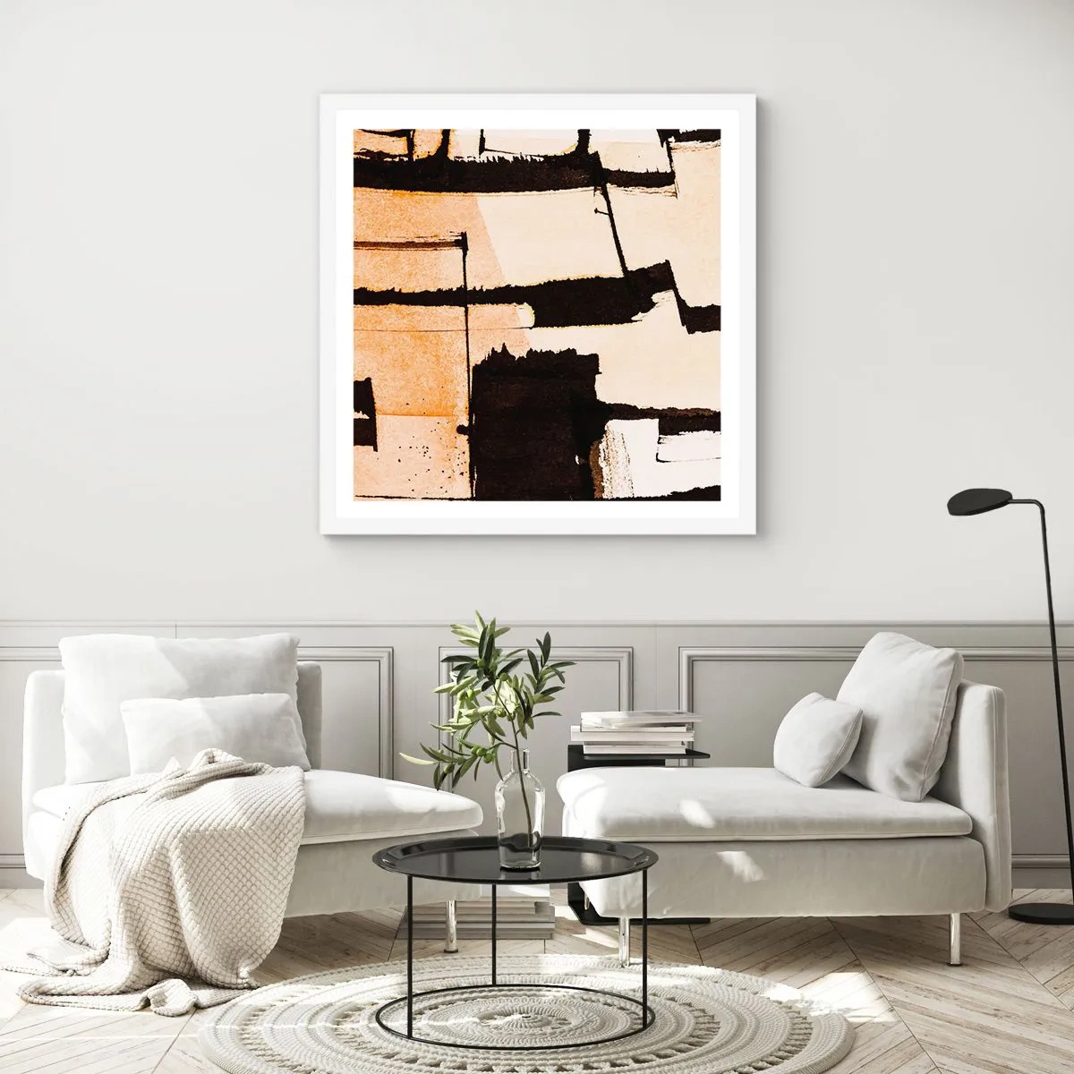 Poster in einem weißen Rahmen - Also doch Ordnung - 60x60 cm