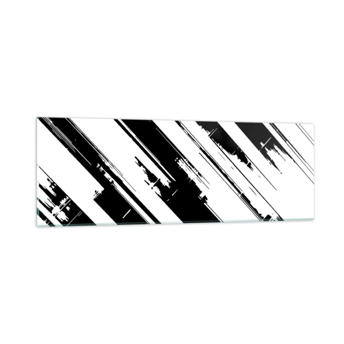 Glasbild - Bild auf glas - Eine intensive und dynamische Komposition - 90x30 cm