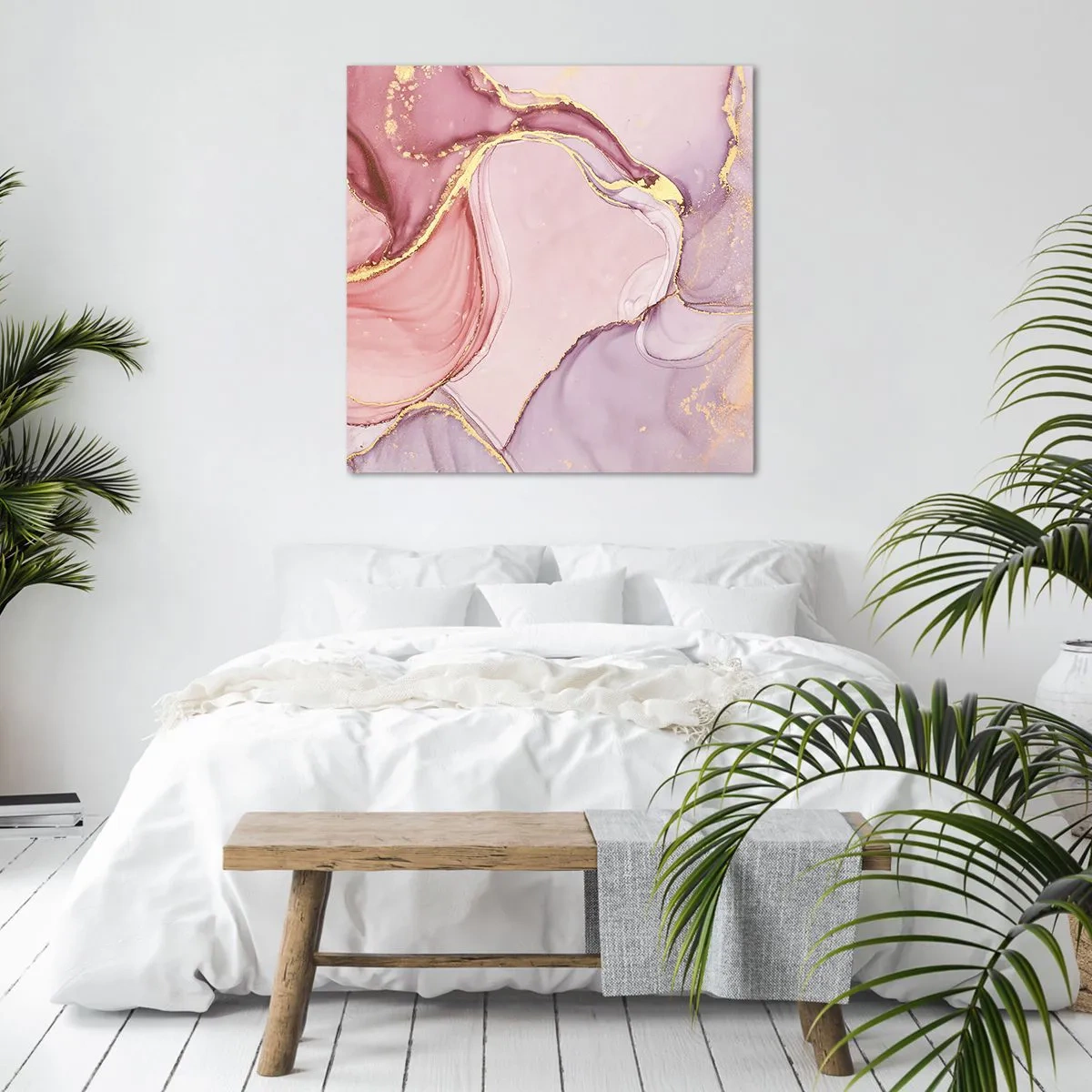 Bild auf Leinwand - Leinwandbild - Eine Liebkosung der Farben - 30x30 cm