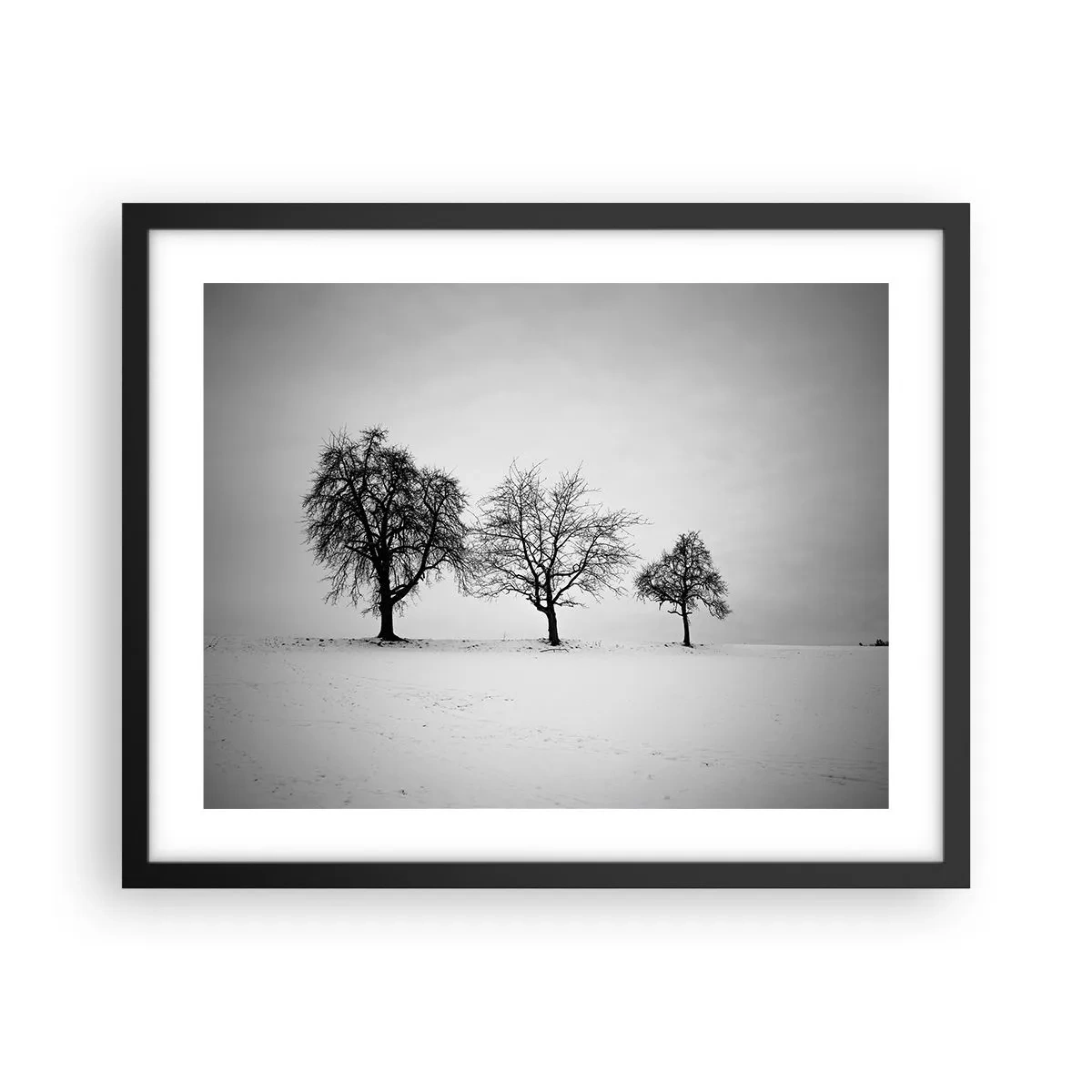 Poster in einem schwarzem Rahmen - Wovon träumen sie? - 50x40 cm