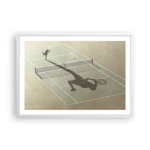 Poster in einem weißen Rahmen - Überwinde dich selbst - 70x50 cm