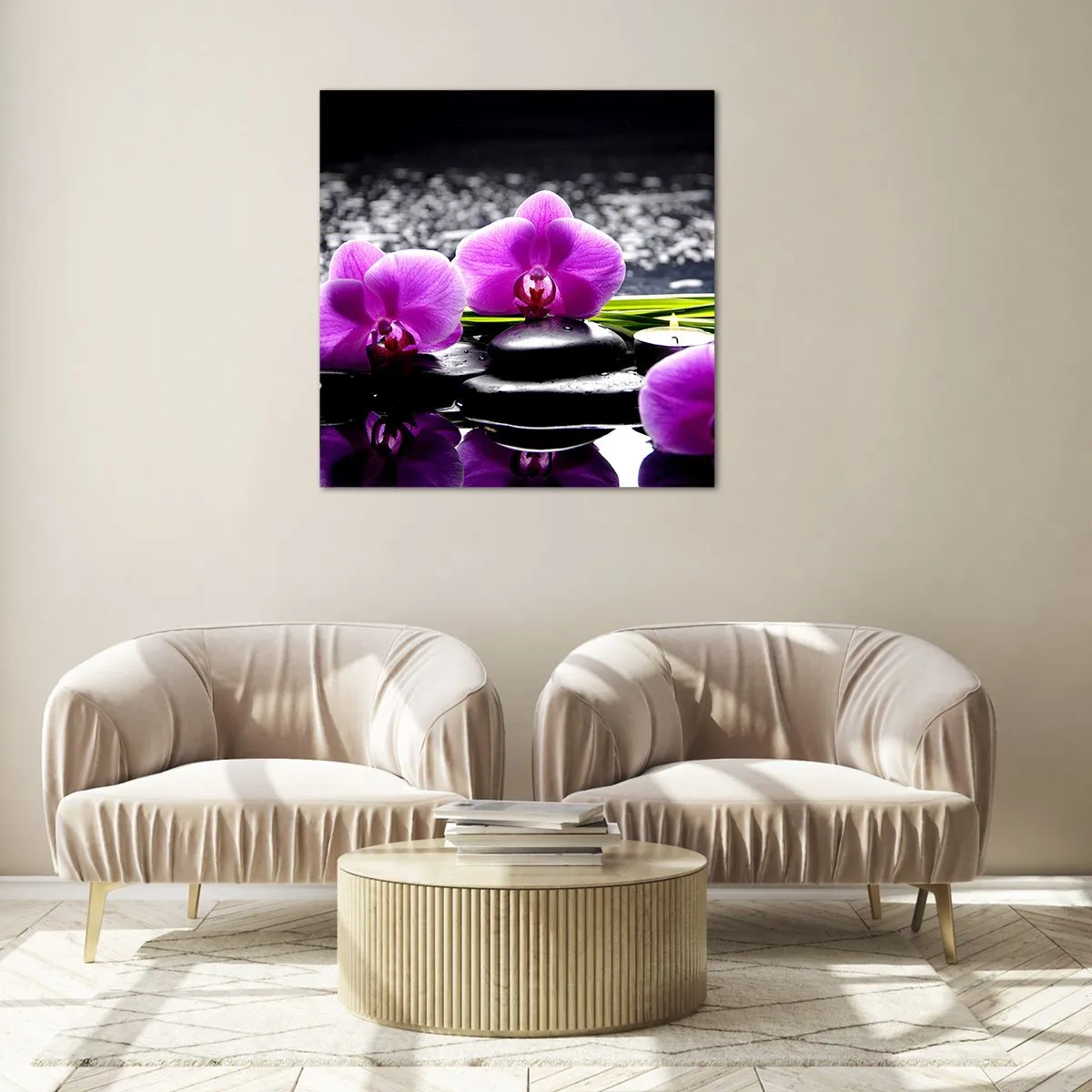 Glasbild - Bild auf glas - In Ruhe ertrinken - 50x50 cm