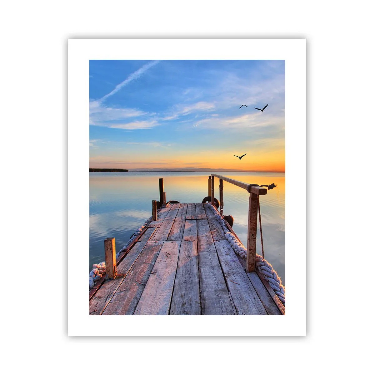 Poster - Lauf direkt der Sonne entgegen - 40x50 cm