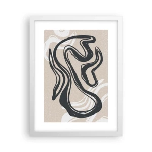 Poster in einem weißen Rahmen - Vervielfachter Ausdruck - 30x40 cm