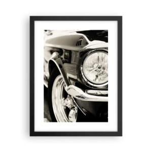 Poster in einem schwarzem Rahmen - Dauerhafter Glanz - 30x40 cm