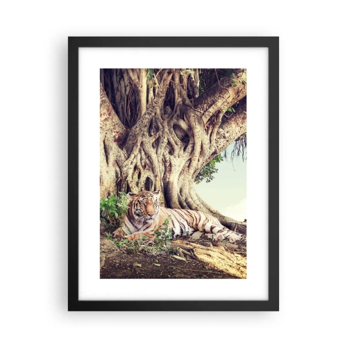 Poster in einem schwarzem Rahmen - Blick aus dem Buch Genesis - 30x40 cm