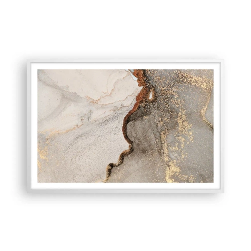 Poster in einem weißen Rahmen - An der Grenze der Farben - 91x61 cm