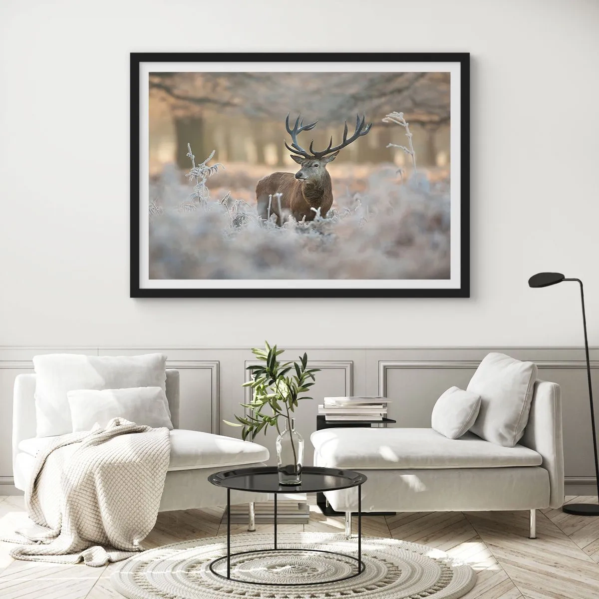 Poster in einem schwarzem Rahmen - Ein flotter Morgen - 40x30 cm