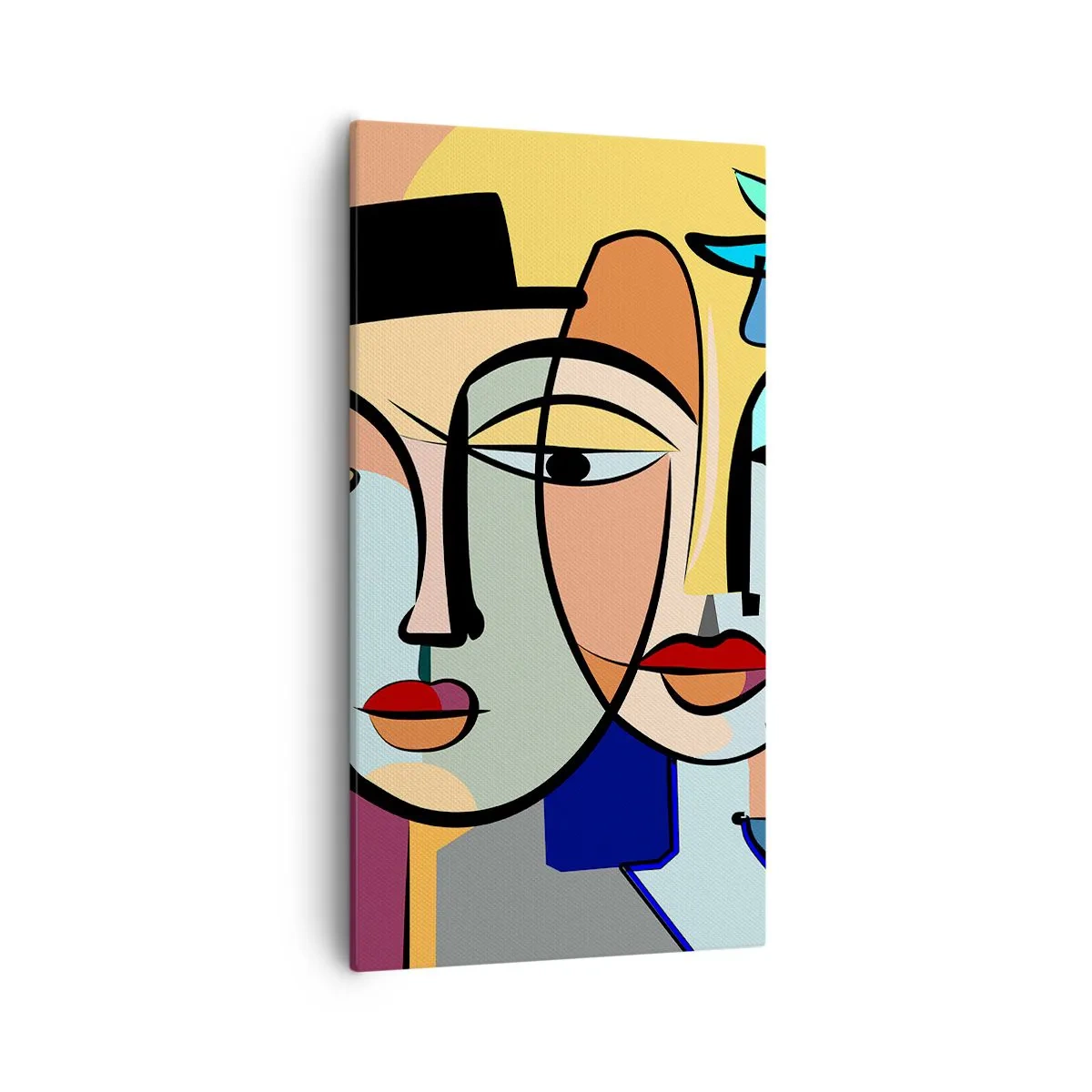 Bild auf Leinwand - Leinwandbild - Picassos randez vous - 55x100 cm