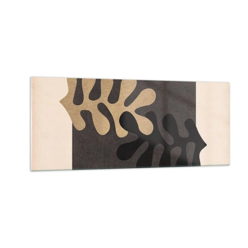 Glasbild - Bild auf glas - Abwesenheit und Ergänzung - 100x40 cm