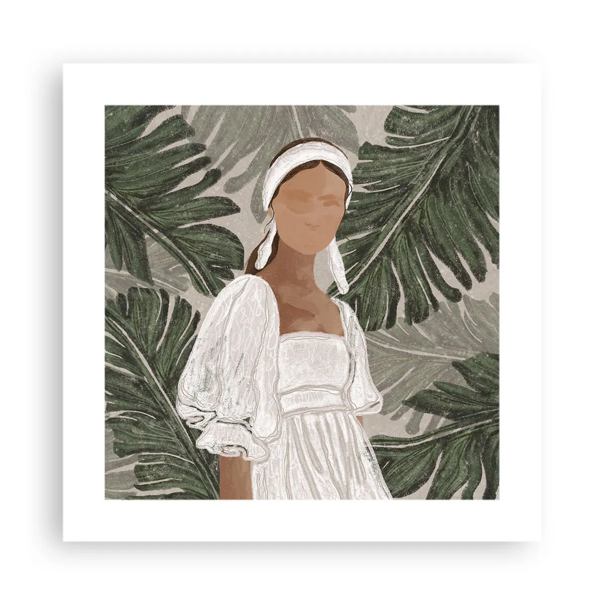 Poster - Exotisches Porträt - 40x40 cm