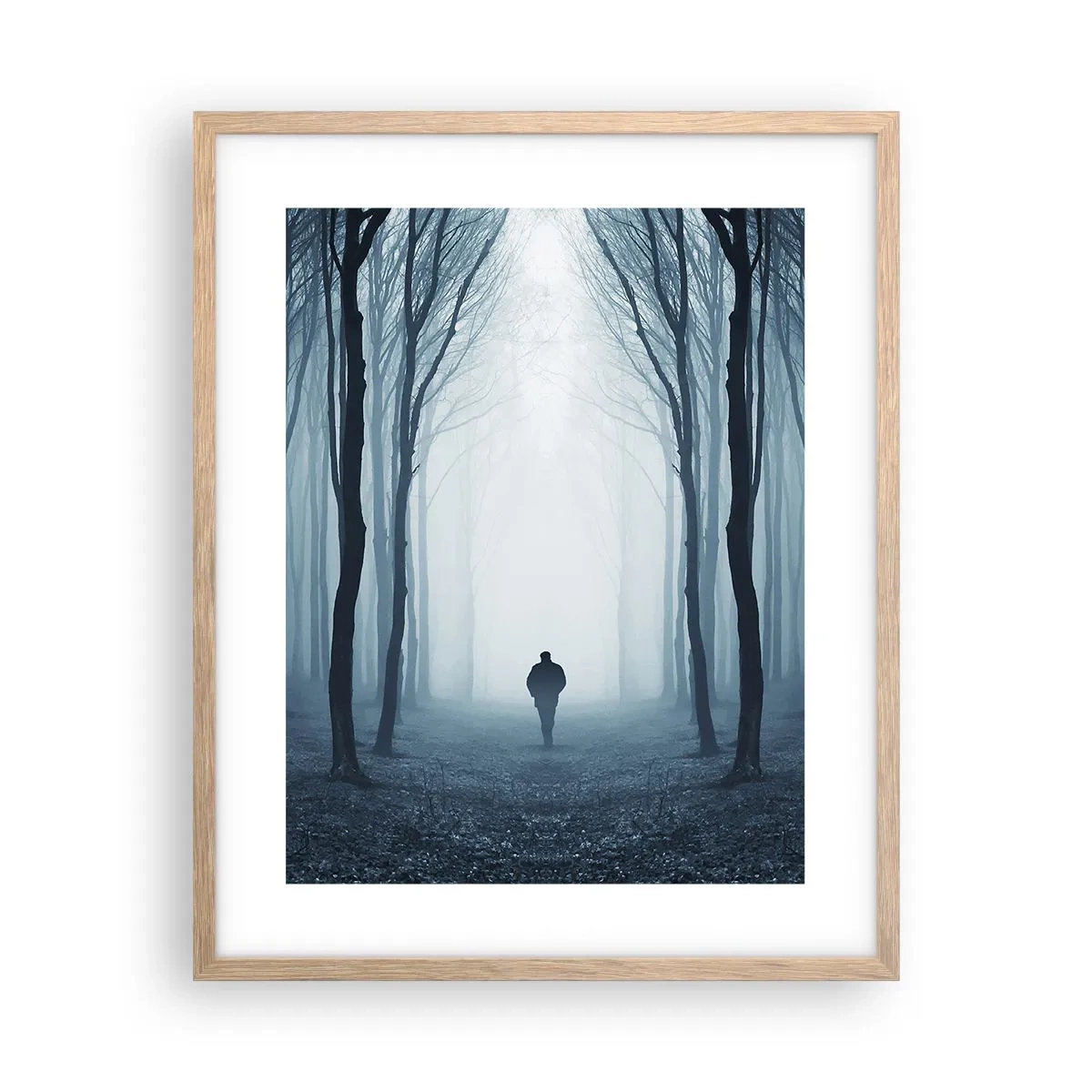 Poster in einem Rahmen aus heller Eiche - Alles einfach und übersichtlich - 40x50 cm