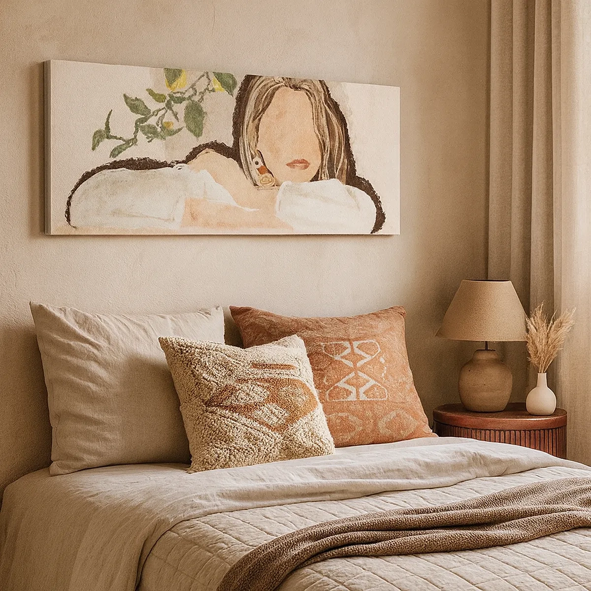 Bild auf Leinwand - Leinwandbild - Südländische Schönheit - 30x30 cm