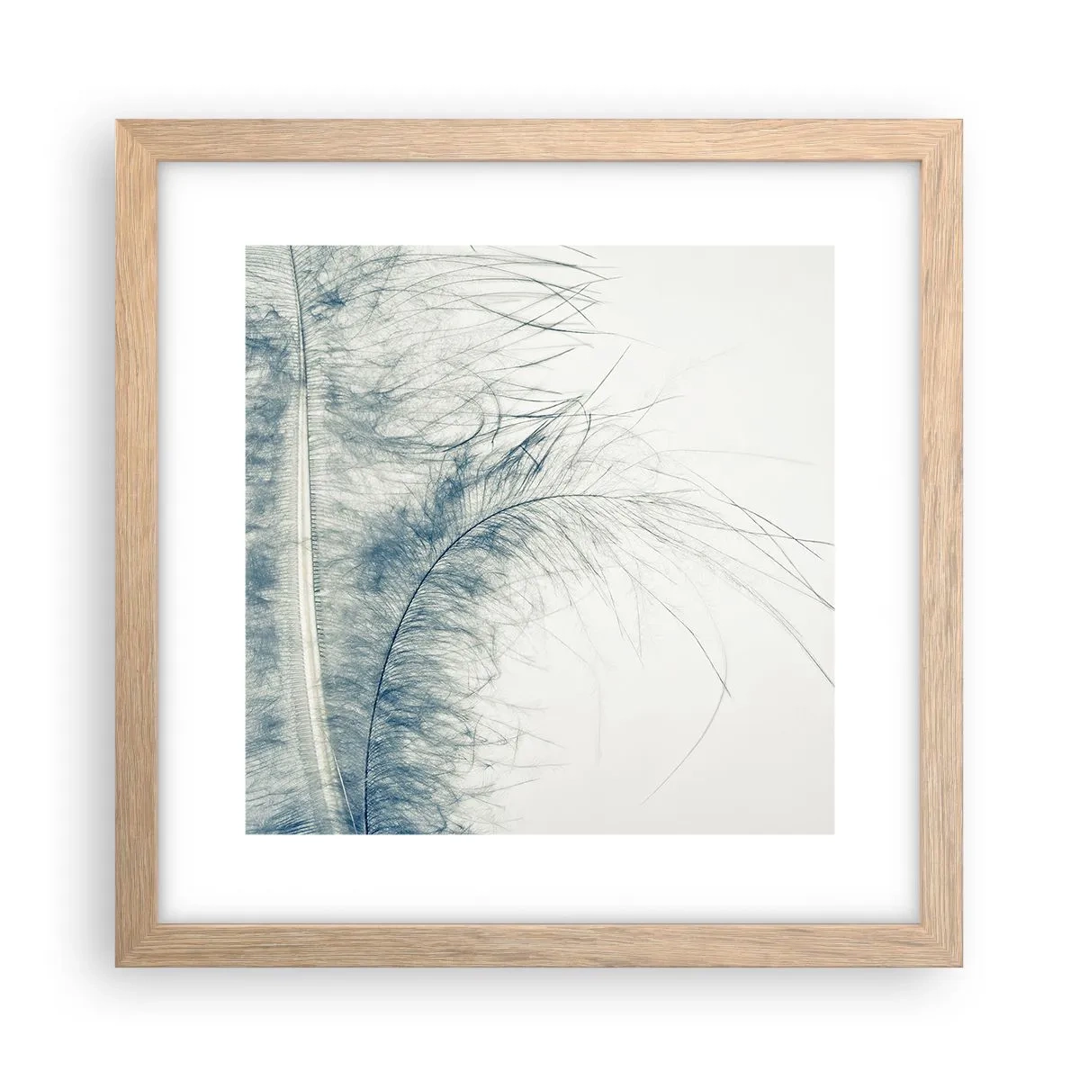 Poster in einem Rahmen aus heller Eiche - Flüstern der Natur - 30x30 cm