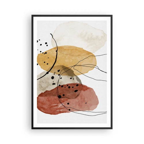 Poster in einem schwarzem Rahmen - Wie leichte, transparente Luft - 70x100 cm