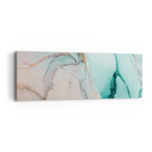 Bild auf Leinwand - Leinwandbild - Ein Tanz der Formen und Farben - 90x30 cm