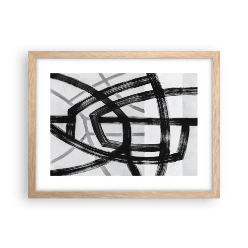 Poster in einem Rahmen aus heller Eiche - Bautiefe - 40x30 cm