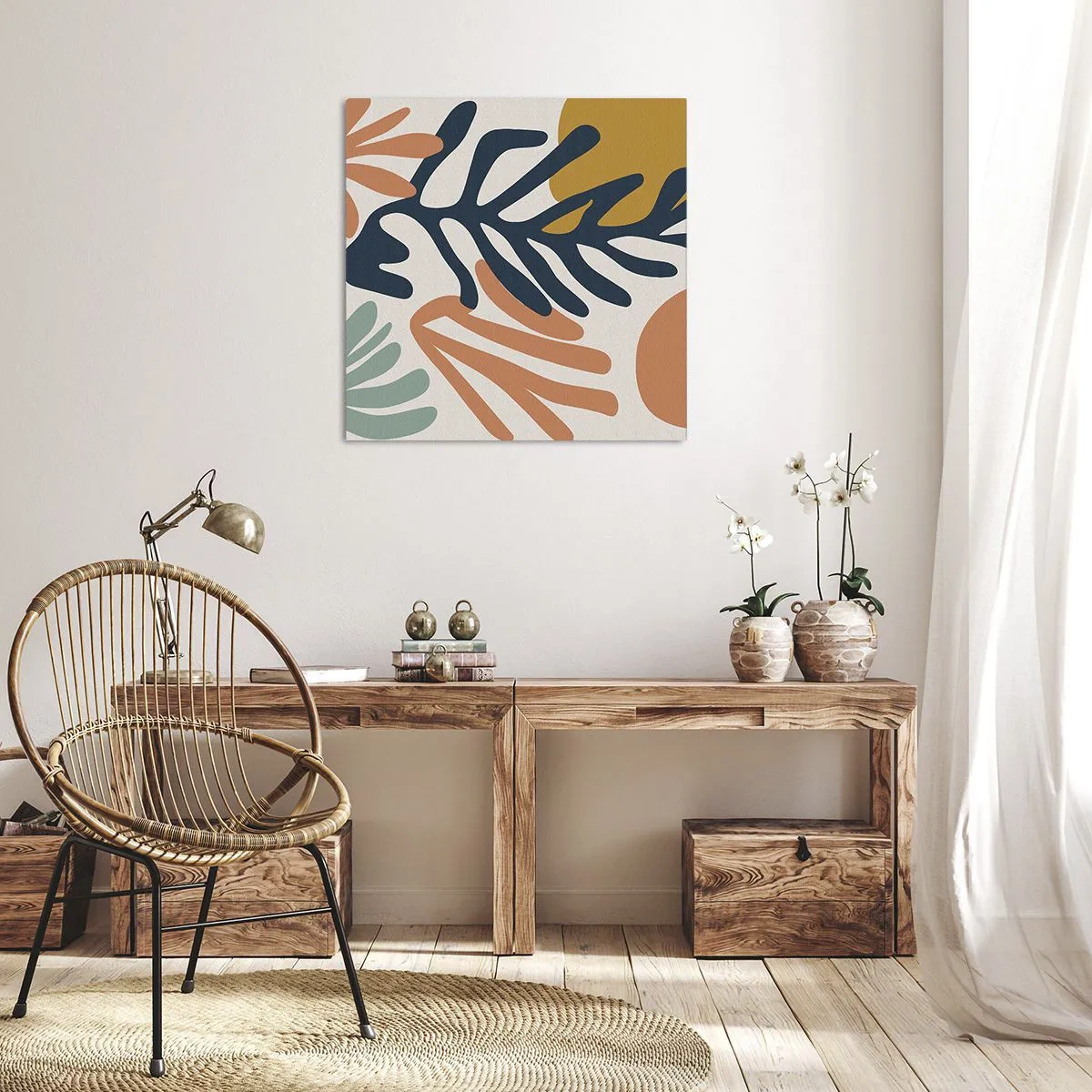 Bild auf Leinwand - Leinwandbild - Korallenmeere - 40x40 cm