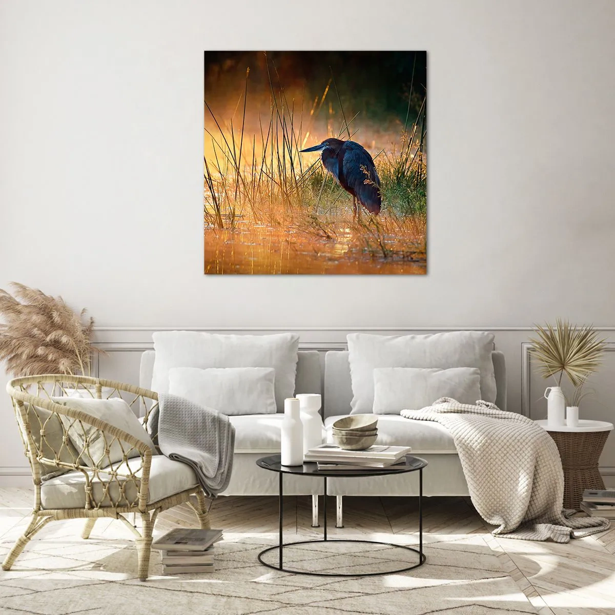 Glasbild - Bild auf glas - Komm, gib mir eine Pause mit diesen Fotos - 60x60 cm