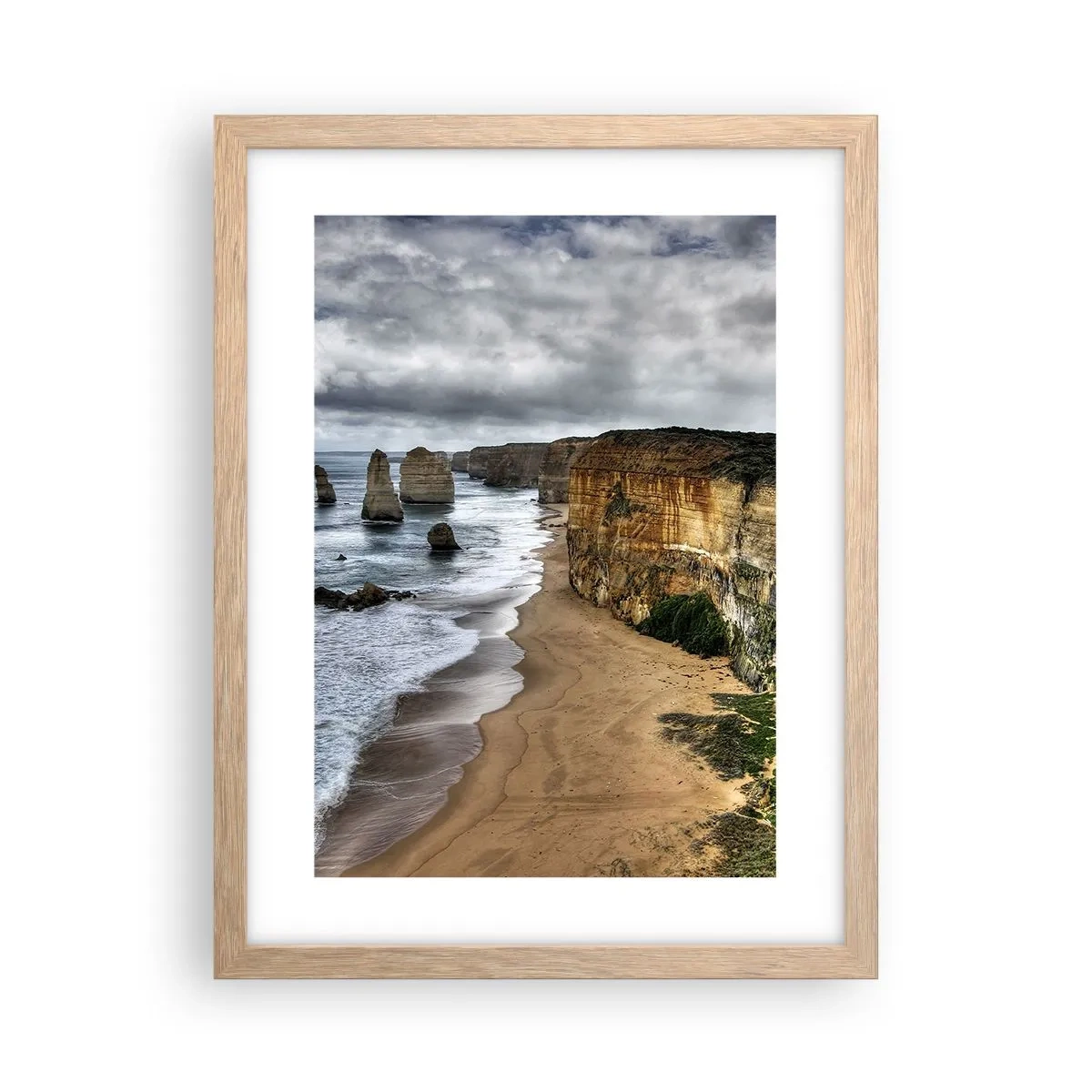 Poster in einem Rahmen aus heller Eiche - Rohe Schönheit - 30x40 cm