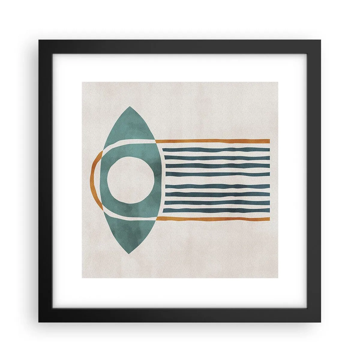 Poster in einem schwarzem Rahmen - Zeichen und Rituale - 30x30 cm