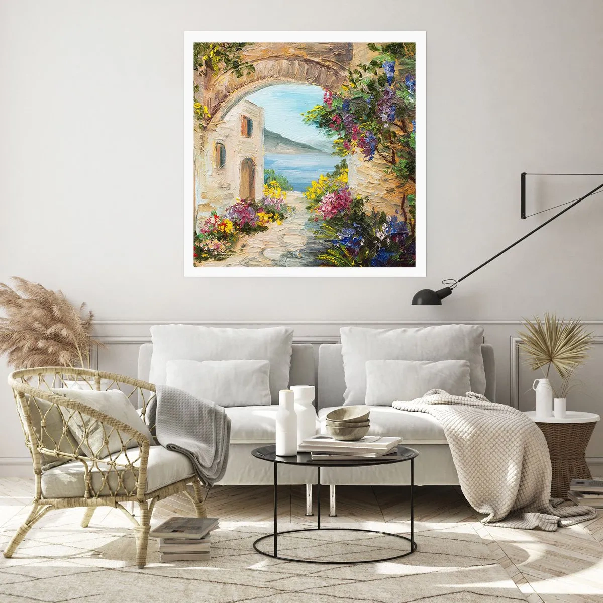 Poster - Charme einer Küstenprovinz - 60x60 cm