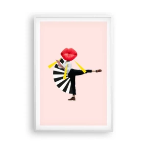 Poster in einem weißen Rahmen - Surreale Pop-Art - 61x91 cm