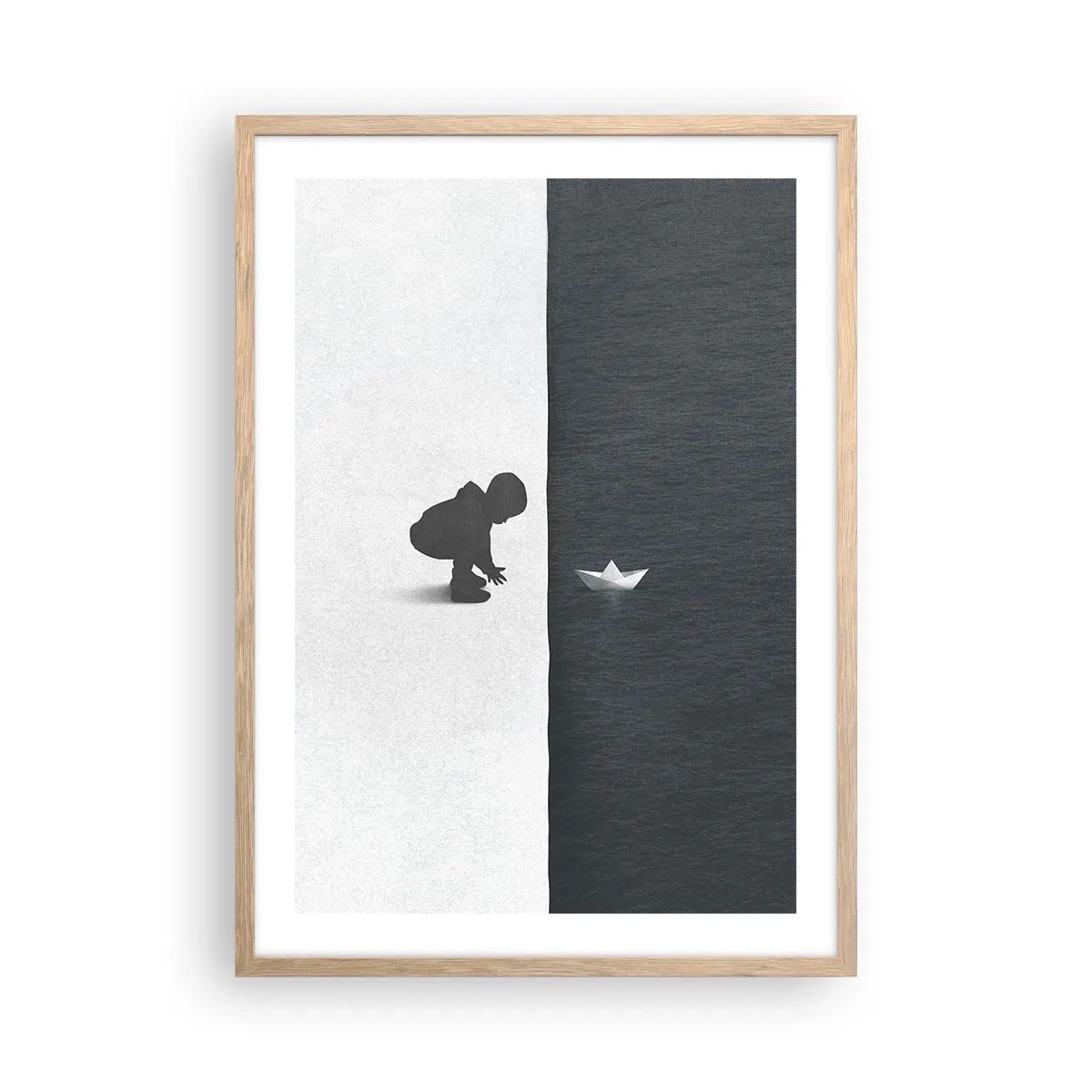 Poster in einem Rahmen aus heller Eiche - Tolle Expedition - 50x70 cm