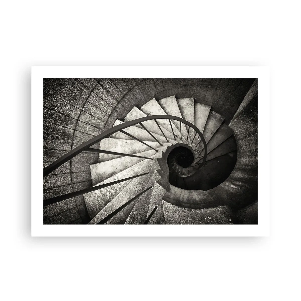 Poster - Treppe hoch, Treppe runter - 70x50 cm