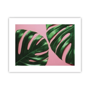 Poster - Rendezvous im Grünen - 40x30 cm