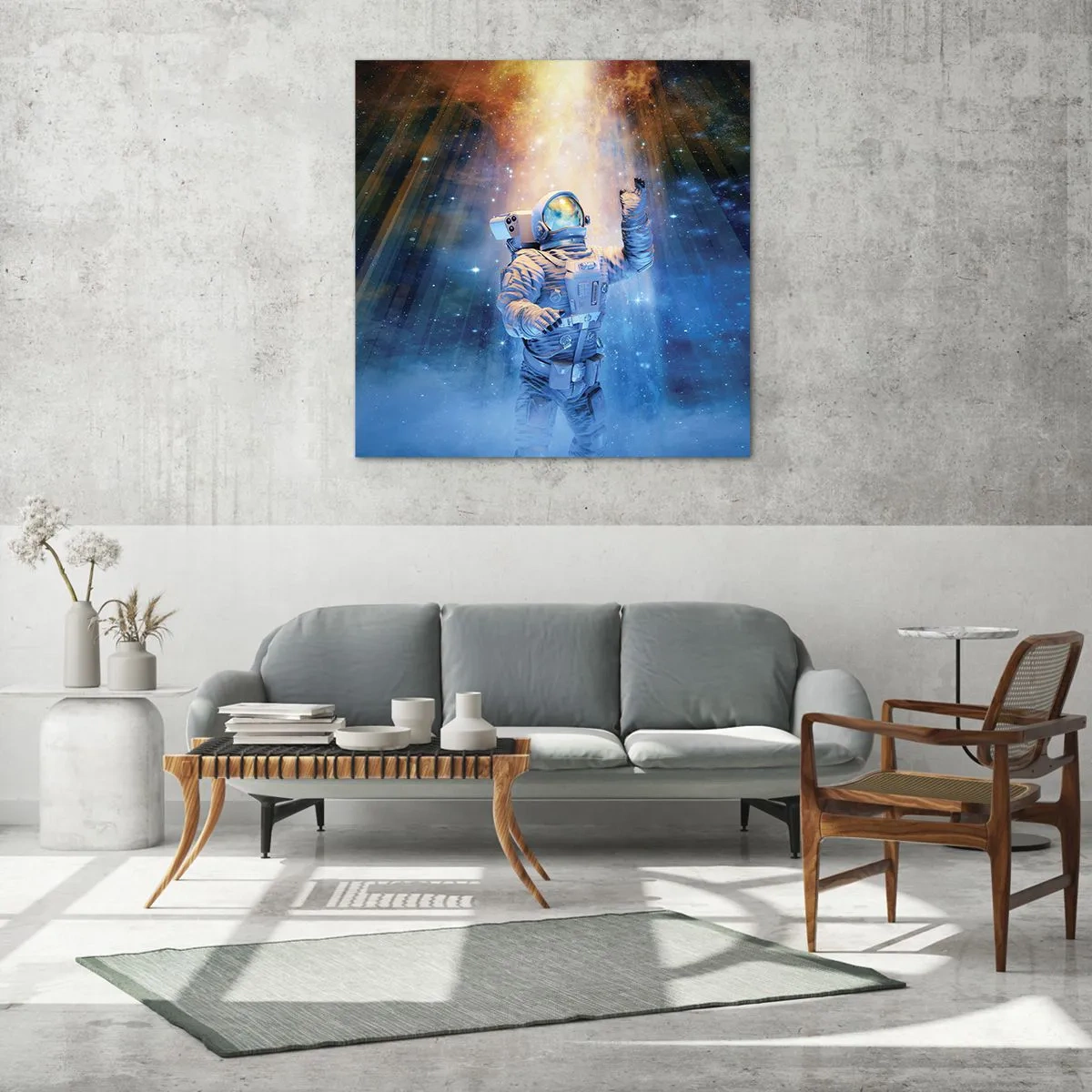 Glasbild - Bild auf glas - Endlich am Ende - 70x70 cm