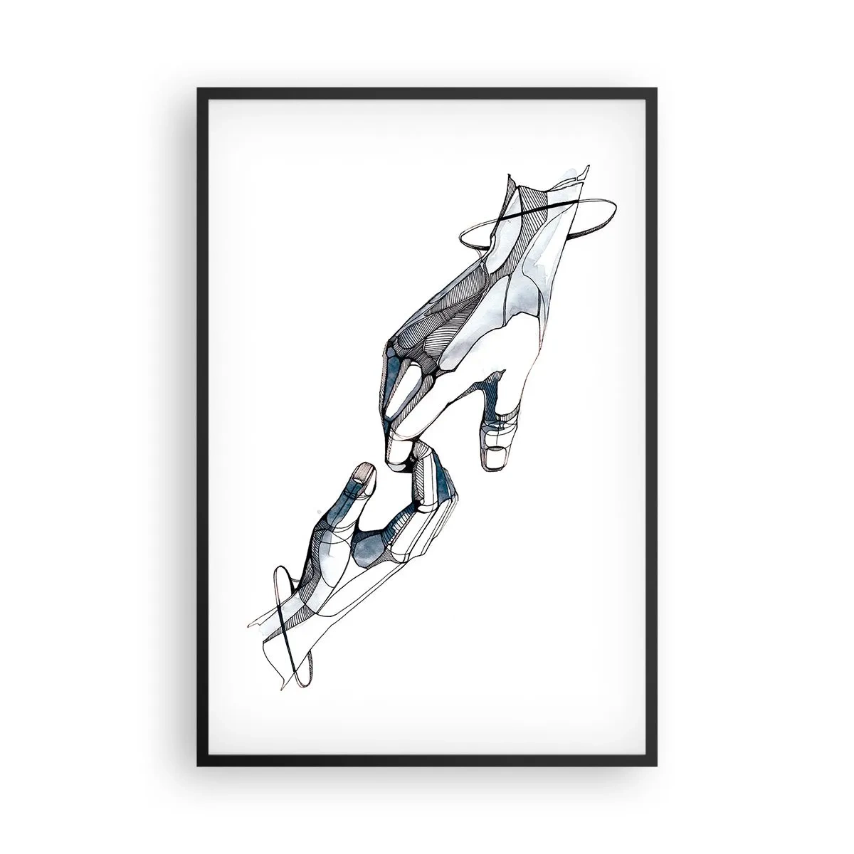 Poster in einem schwarzem Rahmen - Eine gute Geste - 61x91 cm